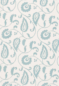 Malacca Ikat Vine Lake 175012 by Schumacher Fabric