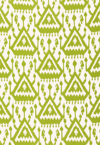 Vientiane Ikat Palm 175023 by Schumacher Fabric