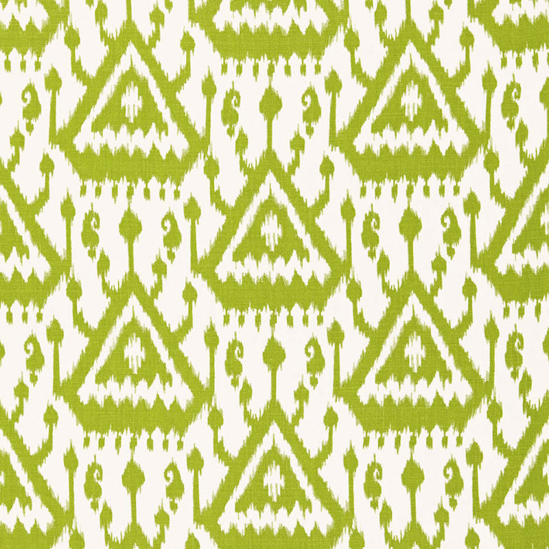 Vientiane Ikat Palm 175023 by Schumacher Designer Fabric PRINT HAPPY See Sample UNITED KINGDOM MEDIUM DUTY </p><p>Repeat: Horizontal: 6 3/4" (17CM) and Vertical: 12 5/8" (32CM) 54" WIDE (137CM) - Swanky Fabrics -