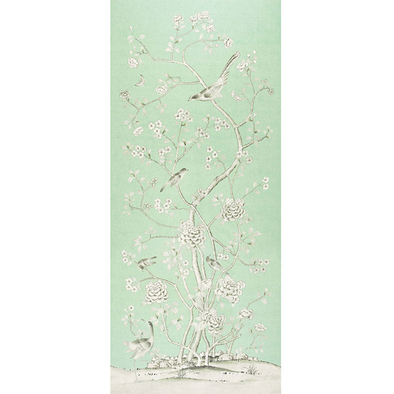 Chinois Palais Aquamarine 175043 by Schumacher Designer Fabric MARY MCDONALD See Sample ITALY LIGHT DUTY </p><p>Repeat: Horizontal: 54" (137CM) and Vertical: 131 1/2" (334 CM) 54" WIDE (137CM) - Swanky Fabrics -