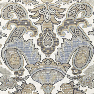 Mataura Linen Print Greige 175081 by Schumacher Fabric