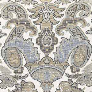 Mataura Linen Print Greige 175081 by Schumacher Fabric