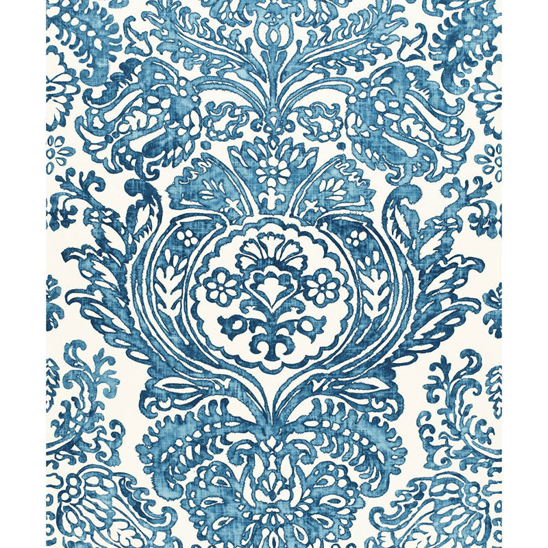 Tremezzo Damask Caspian 175090 by Schumacher Fabric PRINTS F12 See Sample ITALY MEDIUM DUTY </p><p>Repeat: Horizontal: 55" (140CM) and Vertical: 98" (249CM) 55" WIDE (140CM) - Fabric Carolina -
