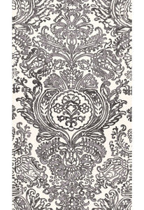 Tremezzo Damask Graphite 175091 by Schumacher Fabric