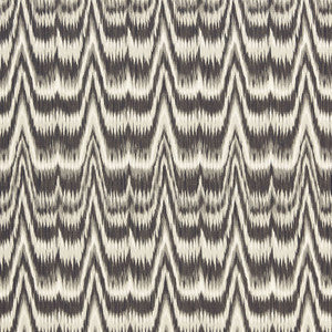 Kamalia Ikat Print Smoke 175122 by Schumacher Fabric