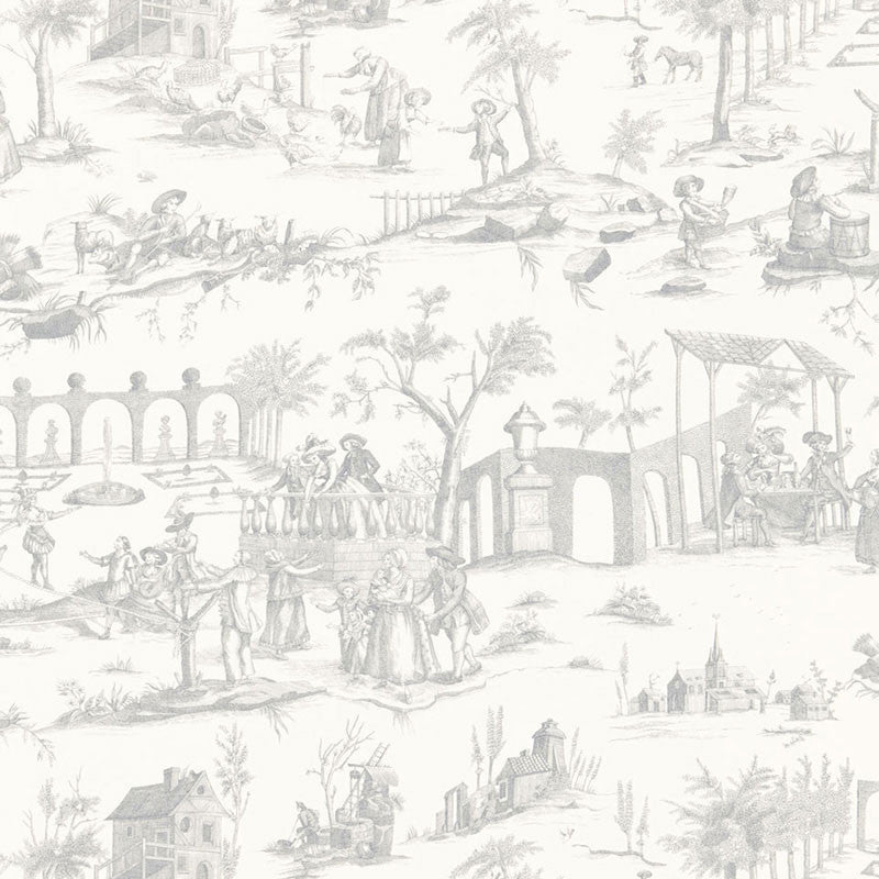 Siena Toile Pewter 175171 by Schumacher Fabric Schumacher Fabric Siena Toile Pewter 175171Fabric LINEN 100% ITALY </p><p>Repeat: H: HORZ. 26 1/4" (67CM) , V: VERT. 24 1/2" (62CM) 52.5 - Fabric Carolina -