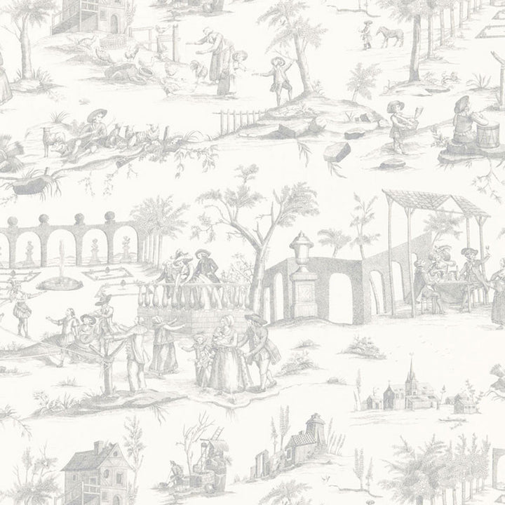 Siena Toile Pewter 175171 by Schumacher Fabric PALAZZO LINEN 100% ITALY </p><p>Repeat: Horizontal: 26 1/4" (67CM) and Vertical: 24 1/2" (62CM) 52.5 - Fabric Carolina -