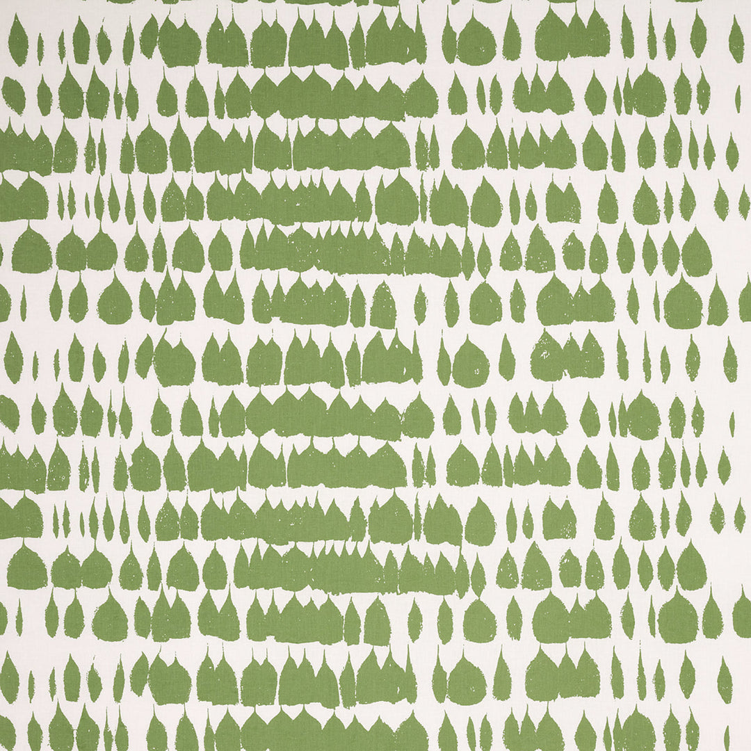 Queen Of Spain - Green by Schumacher Fabric