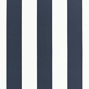 Geyer Stripe Navy 175245 by Schumacher Fabric