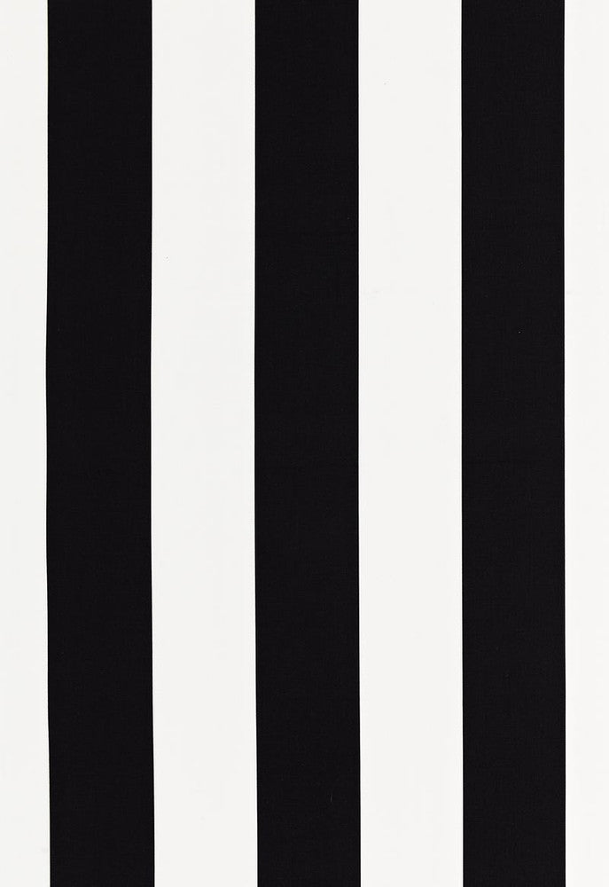 Geyer Stripe Black 175246 by Schumacher Fabric Classic-Prints 100% Cotton - Horizontal: 9 and Vertical: - 54 - Fabric Carolina -