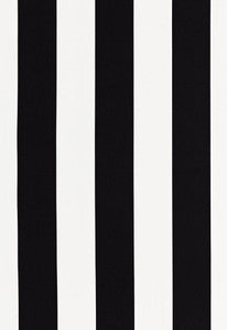 Geyer Stripe Black 175246 by Schumacher Fabric