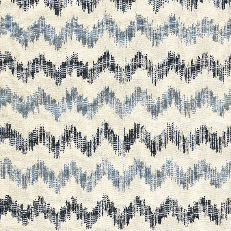 Sierra Ikat Indigo 175310 by Schumacher Fabric IKAT COLLECTION JUTE 55% COTTON 45% INDIA </p><p>Repeat: Horizontal: 3 3/4" (10CM) and Vertical: 7 7/8" (20CM) 52.5 - Fabric Carolina -