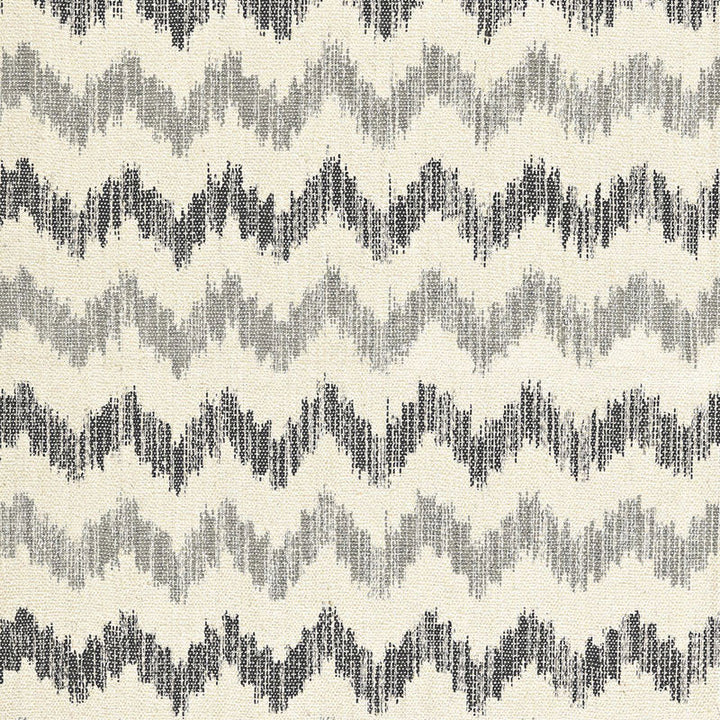 Sierra Ikat Zinc 175311 by Schumacher Designer Fabric IKAT COLLECTION JUTE 55% COTTON 45% INDIA </p><p>Repeat: Horizontal: 3 3/4" (10CM) and Vertical: 7 7/8" (20CM) 52.5 - Swanky Fabrics -