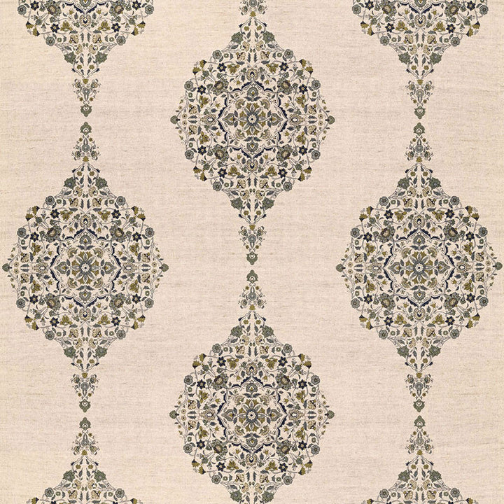 Mehndi Linen Print Smoke 175322 by Schumacher Fabric Schumacher Fabric Mehndi Linen Print Smoke 175322Fabric COTTON 50% INDIA </p><p>Repeat: H: HORZ. 17 1/2" (44CM) , V: VERT. 31" (79CM) 52.5 - Fabric Carolina -