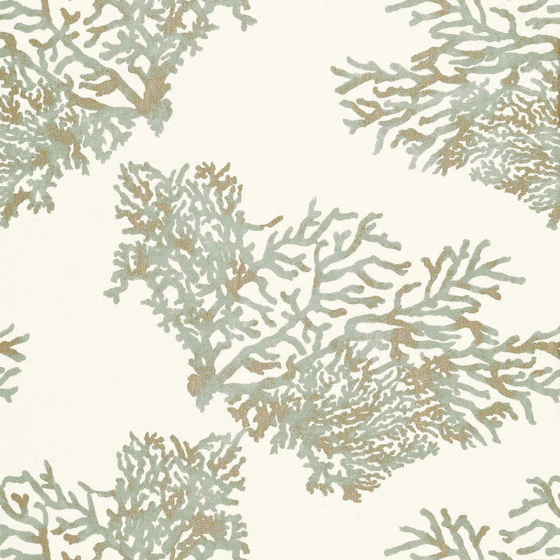 Great Barrier Reef Moonstone 175362 by Schumacher Fabric AU NATUREL 2 See Sample ITALY LIGHT DUTY </p><p>Repeat: Horizontal: 27" (69CM) and Vertical: 26" (66CM) 54" WIDE (137CM) - Fabric Carolina -