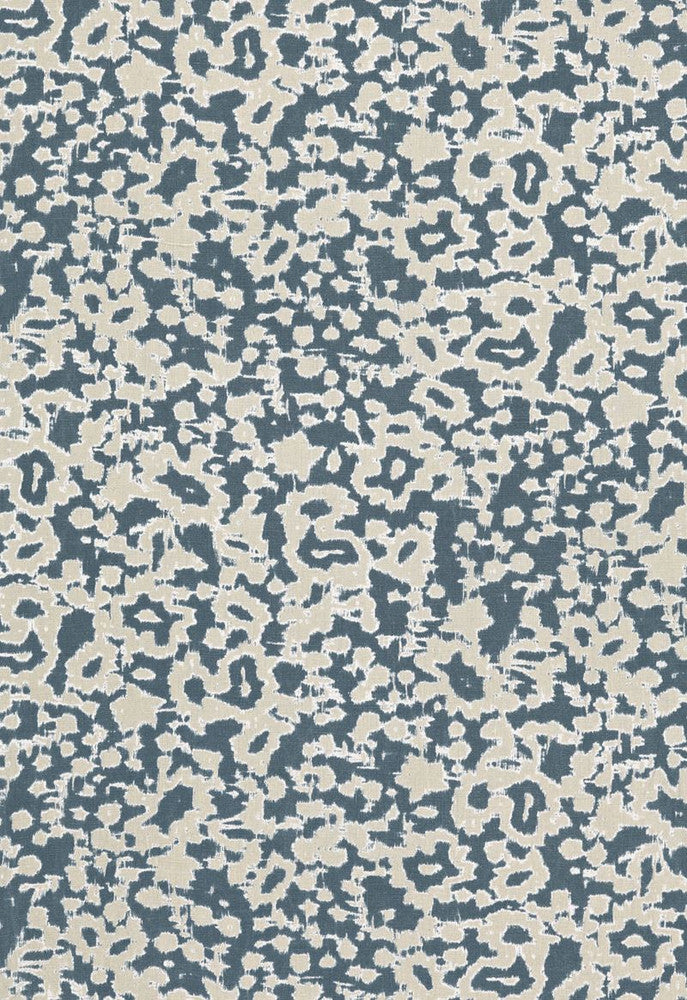 Rain Dance Indigo 175390 by Schumacher Fabric Au-Naturel 100% Linen - Horizontal: 18 and Vertical: 23 54 - Fabric Carolina -