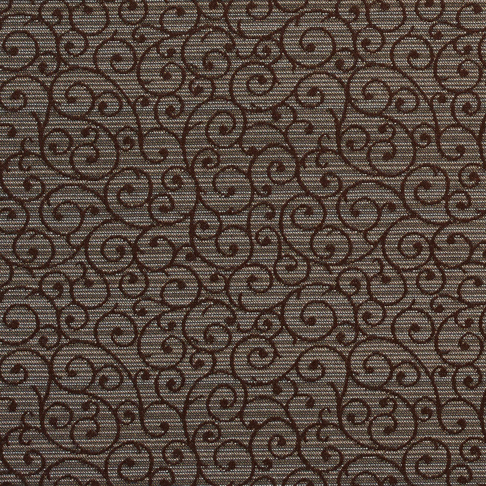 1753 Mocha by Charlotte Fabric Durables 100% Recycled Polyester Made In USA Exceeds 100,000 Wyzenbeek Rubs (Heavy Duty) Horizontal: 4.75" x Vertical: 4.25" 54 Inches - Fabric Carolina -