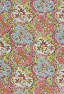 Pickfair Paisley Multi 175550 by Schumacher Fabric
