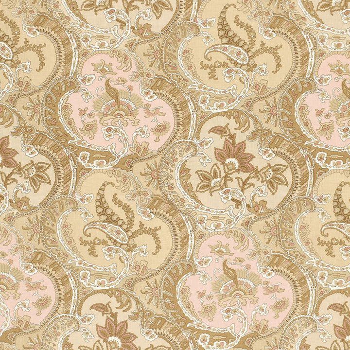 Pickfair Paisley Camel 175552 by Schumacher Fabric Schumacher Fabric Pickfair Paisley Camel 175552Fabric LINEN 100% THAILAND </p><p>Repeat: H: HORZ. 8 3/4" (22CM) , V: VERT. 26 1/4" (67CM) 52.5 - Fabric Carolina -