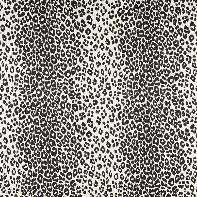 Iconic Leopard Graphite 175722 by Schumacher Fabric Schumacher-Classics 100% Linen - Horizontal: 26.5 and Vertical: 26.75 53 - Fabric Carolina -