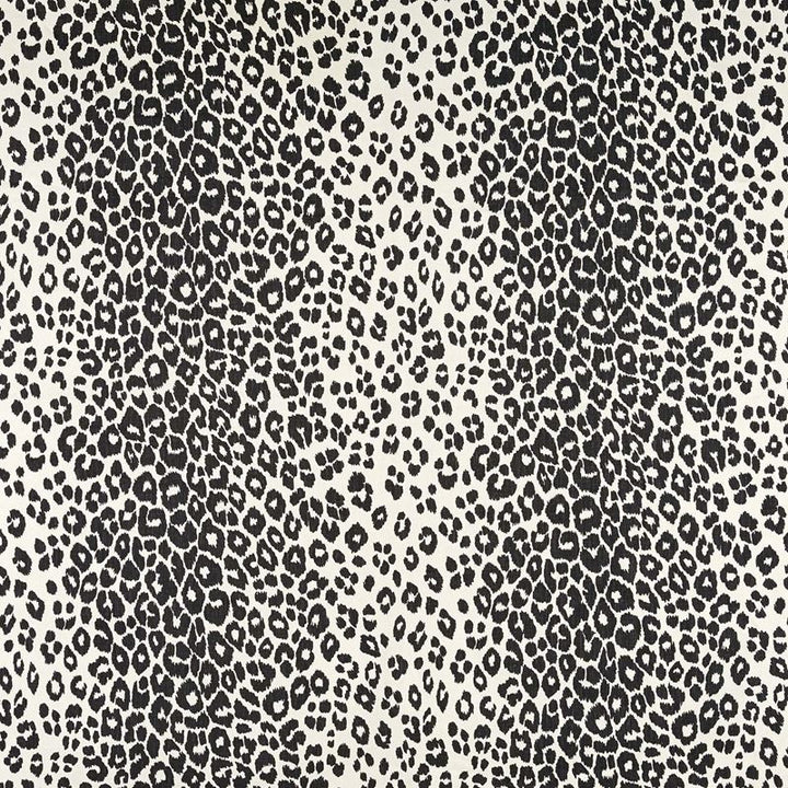 Iconic Leopard Graphite 175722 by Schumacher Fabric Schumacher-Classics 100% Linen - Horizontal: 26.5 and Vertical: 26.75 53 - Fabric Carolina -