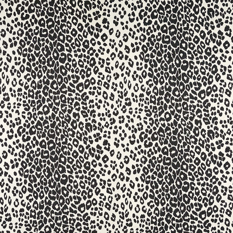 Iconic Leopard Graphite 175722 by Schumacher Fabric ESSENTIALS: ANIMAL PRINTS & WOVENS See Sample BELGIUM MEDIUM DUTY </p><p>Repeat: Horizontal: 26 1/2" (67CM) and Vertical: 26 3/4" (68CM) 53" WIDE (135CM) - Fabric Carolina -