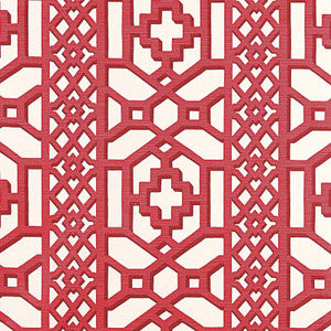 Zanzibar Trellis Chintz Lacquer 175732 by Schumacher Fabric