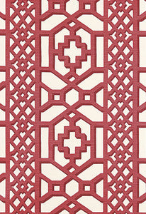 Zanzibar Trellis Matte Lacquer 175742 by Schumacher Fabric