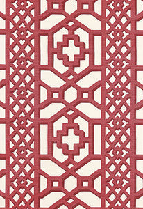 Zanzibar Trellis Matte Lacquer 175742 by Schumacher Fabric