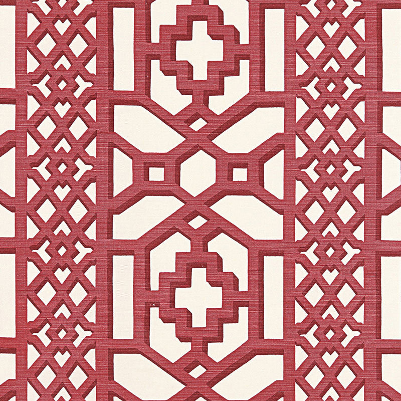 Zanzibar Trellis Matte Lacquer 175742 by Schumacher Fabric Schumacher Fabric Zanzibar Trellis Matte Lacquer 175742Fabric LINEN 55% BELGIUM </p><p>Repeat: H: HORZ. 13 1/2" (34CM) , V: VERT. 12 1/2" (32CM) 54 - Fabric Carolina -