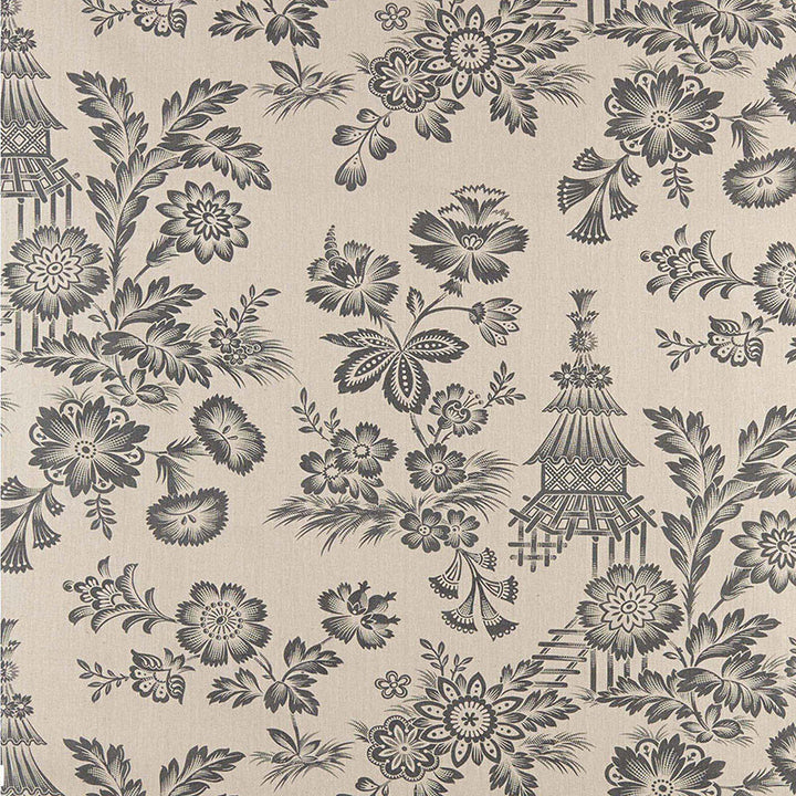 Song Garden Greige 175750 by Schumacher Fabric SCHUMACHER CLASSICS LINEN 100% FRANCE </p><p>Repeat: Horizontal: 27" (69CM) and Vertical: 31 3/4" (81CM) 54 - Fabric Carolina -