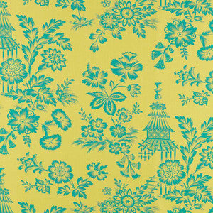 Song Garden Chartreuse 175751 by Schumacher Fabric