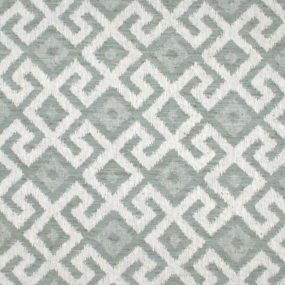 Anasazi Fret Spearmint by RM CoCo Fabric Artifacts Collection 86% Polyester 14% Cotton See Sample 40000 Horizontal: 6.85 and Vertical: 6.85 54 - Fabric Carolina -