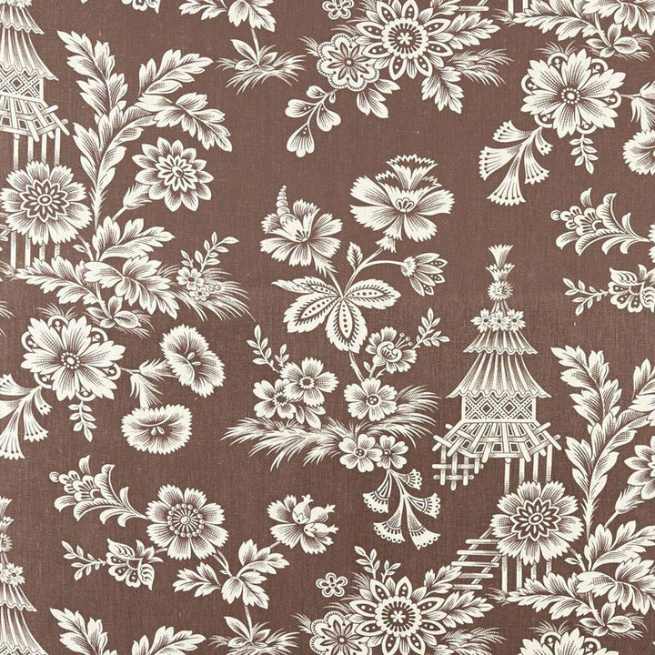 Song Garden Cocoa 175753 by Schumacher Fabric Schumacher-Classics 100% Linen - Horizontal: 27 and Vertical: 31.75 54 - Fabric Carolina -