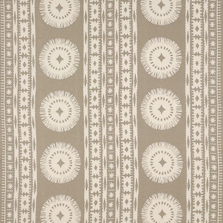 Bora Bora Print Sea Oyster 175842 by Schumacher Fabric Mary-McDonald 100% Linen - Horizontal: 52 and Vertical: 24.5 52.375 - Fabric Carolina -