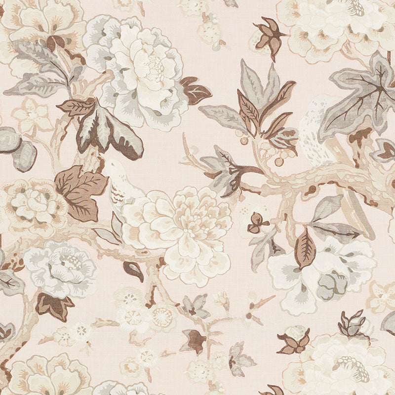 Bermuda Blossoms Blush 175874 by Schumacher Fabric MARY MCDONALD See Sample UNITED KINGDOM LIGHT DUTY </p><p>Repeat: Horizontal: 27 1/8" (69CM) and Vertical: 25 5/8" (65CM) 54 1/4" (138CM) - Fabric Carolina -
