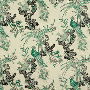 Peacock Emerald 175911 by Schumacher Fabric