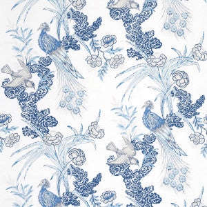 Peacock Porcelain 175915 by Schumacher Fabric