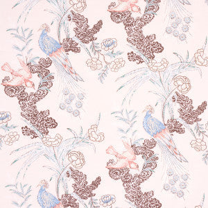 Peacock Blush 175916 by Schumacher Fabric