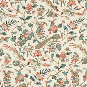 Campagne Peacock & Rouge 175950 by Schumacher Fabric