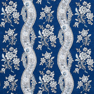 Le Castellet Indigo 175984 by Schumacher Fabric
