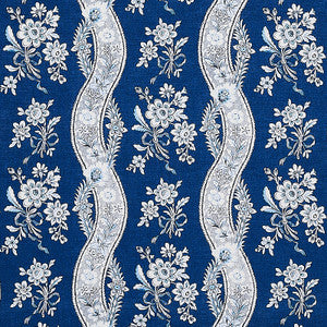 Le Castellet Indigo 175984 by Schumacher Fabric