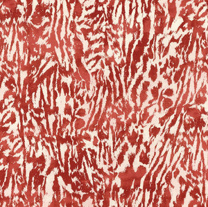Feline Alizarin 175996 by Schumacher Fabric