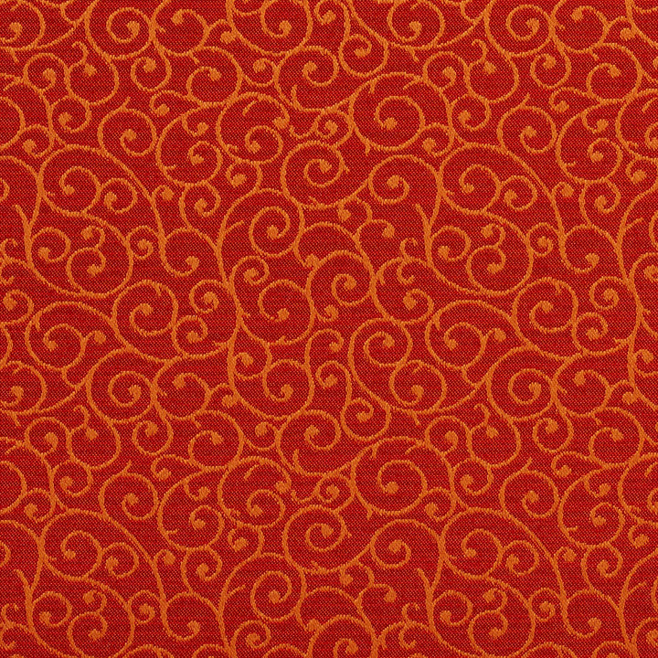 1759 Persimmon by Charlotte Fabric Durables 100% Recycled Polyester Made In USA Exceeds 100,000 Wyzenbeek Rubs (Heavy Duty) Horizontal: 4.75" x Vertical: 4.25" 54 Inches - Fabric Carolina -