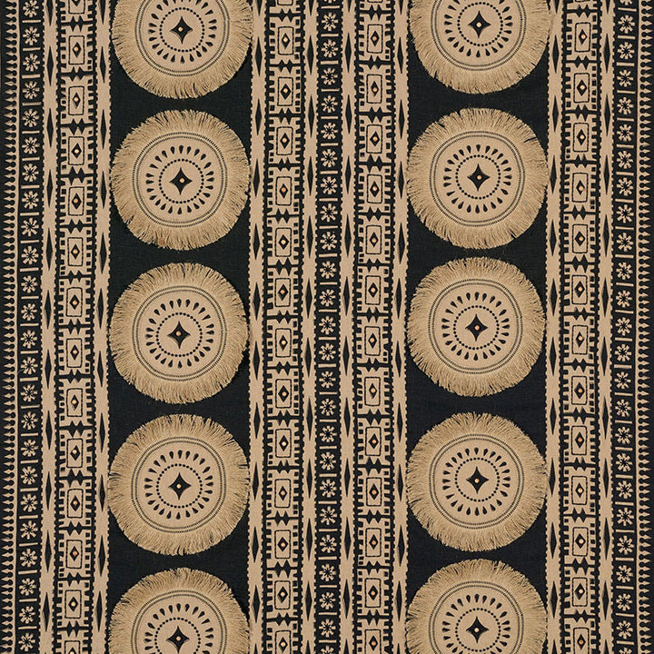 Bora Bora Print Embellished Lava Black 176000 by Schumacher Fabric Schumacher Fabric Bora Bora Print Embellished Lava Black 176000Fabric LINEN 85% INDIA </p><p>Repeat: H: HORZ. 52" (132CM) , V: VERT. 24 1/2" (62CM) 53.375 - Fabric Carolina -