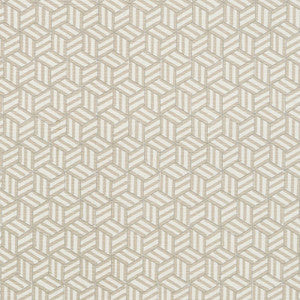 Tumbling Blocks Greige 176040 by Schumacher Fabric