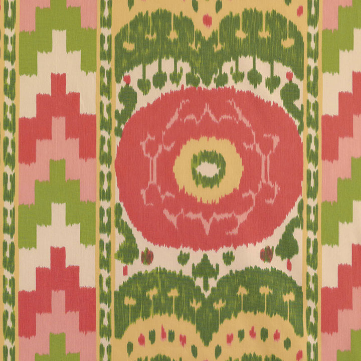Samarkand Ikat Ii Watermelon 176063 by Schumacher Fabric IKAT COLLECTION See Sample SWITZERLAND LIGHT DUTY </p><p>Repeat: Horizontal: 28" (71CM) and Vertical: 32" (81CM) 57" (145CM) - Fabric Carolina -