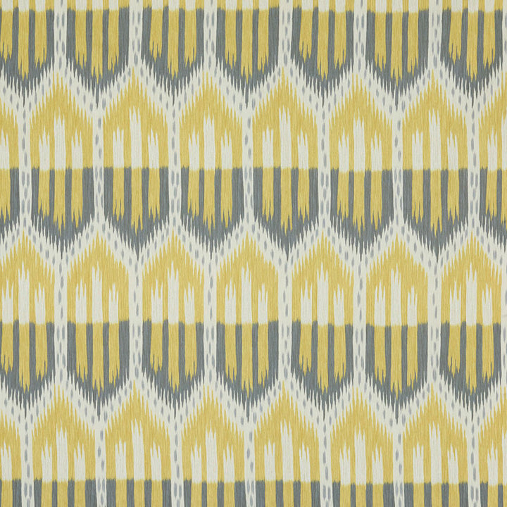 Bukhara Ikat Citrine & Smoke 176081 by Schumacher Fabric IKAT COLLECTION COTTON 100% ITALY MARTINDALE 12,000 </p><p>Repeat: Horizontal: 13 1/8" (33CM) and Vertical: 27 1/2" (70CM) 53.25 - Fabric Carolina -