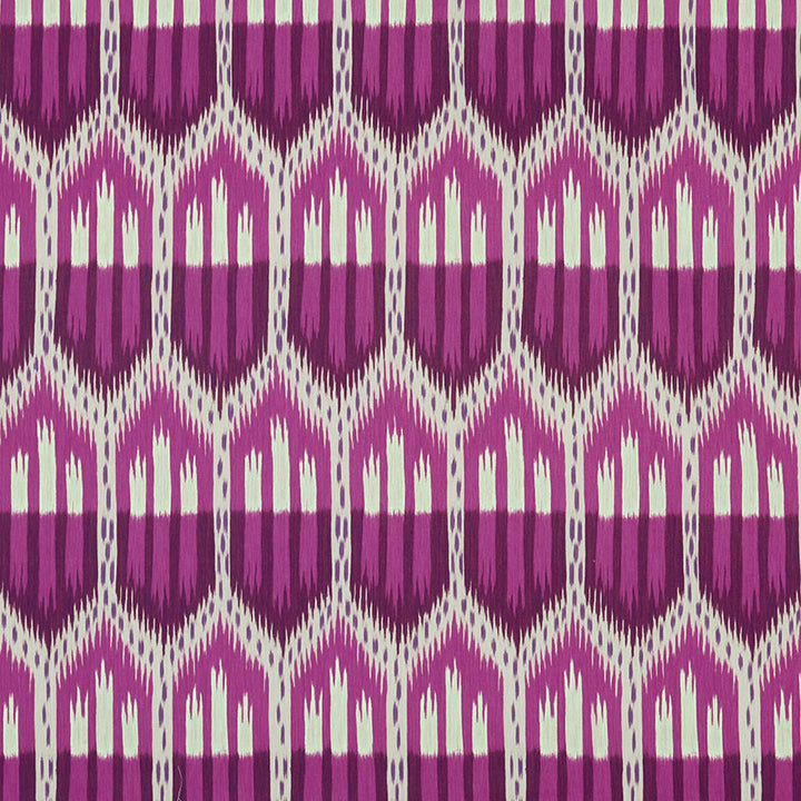 Bukhara Ikat Fuchsia 176082 by Schumacher Fabric IKAT COLLECTION See Sample ITALY LIGHT DUTY </p><p>Repeat: Horizontal: 13 1/8" (33CM) and Vertical: 27 1/2" (70CM) 53 1/4" (135CM) - Fabric Carolina -