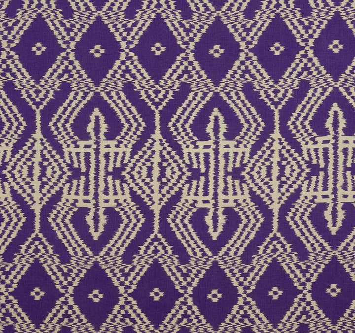 Asaka Ikat Violet 176091 by Schumacher Fabric Ikat-Collection 100% Linen Martindale 10,000 Horizontal: 13.375 and Vertical: 28.375 53.5 - Fabric Carolina -